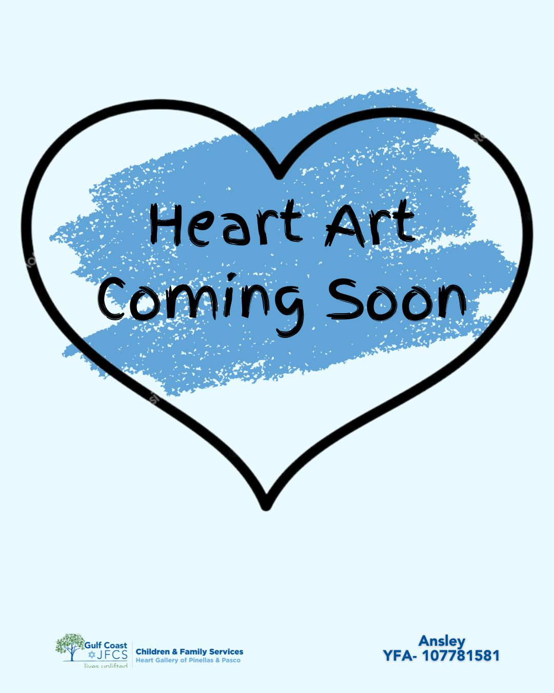 Pinellas-Pasco Heart Gallery logo, "A Program of Gulf Coast JFCS"