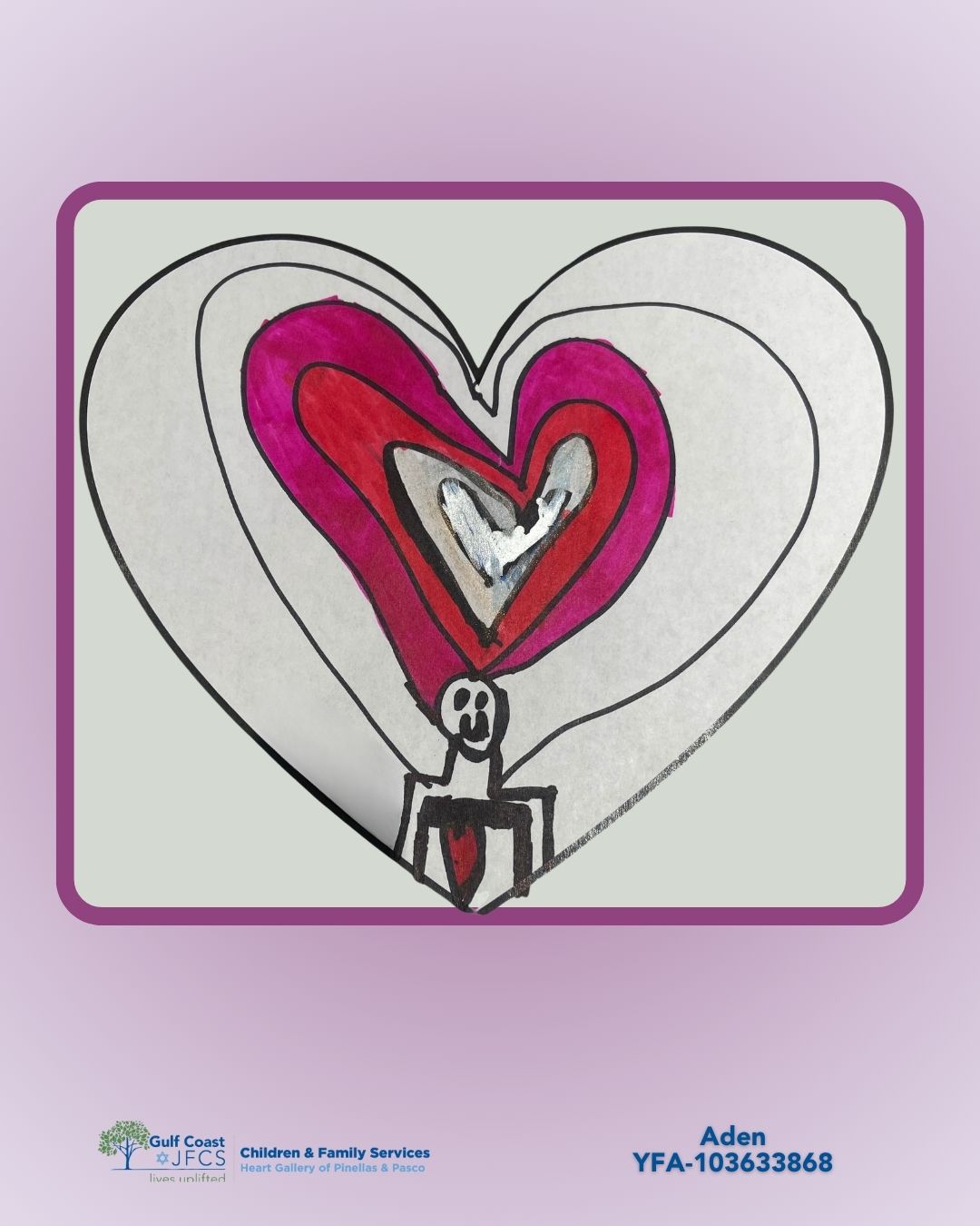 Pinellas-Pasco Heart Gallery logo, "A Program of Gulf Coast JFCS"