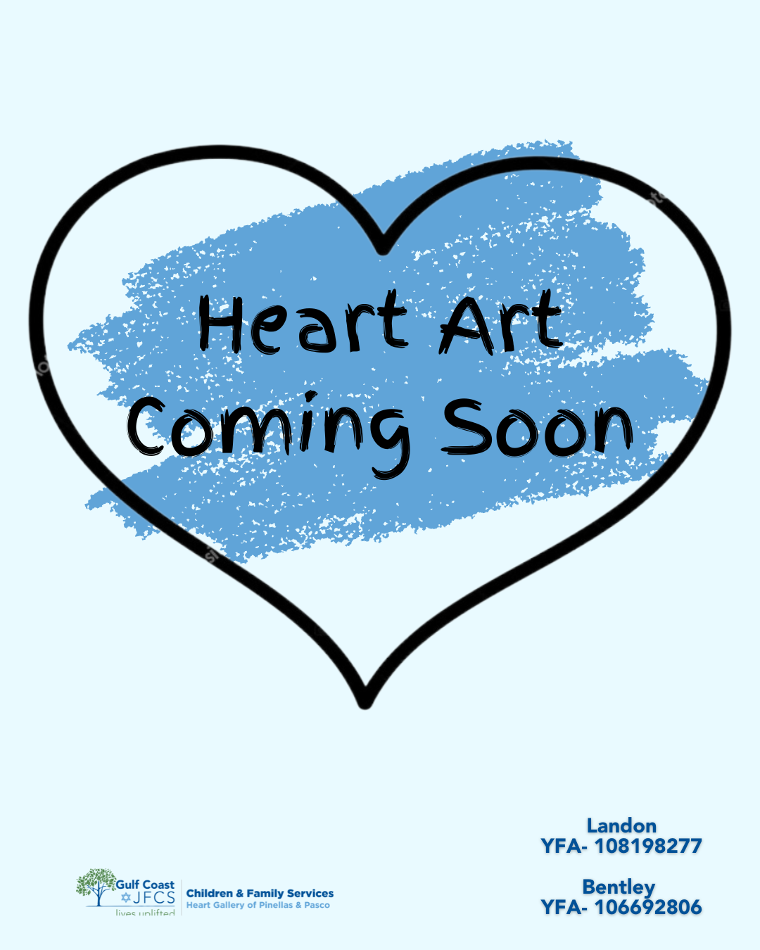 Pinellas-Pasco Heart Gallery logo, "A Program of Gulf Coast JFCS"