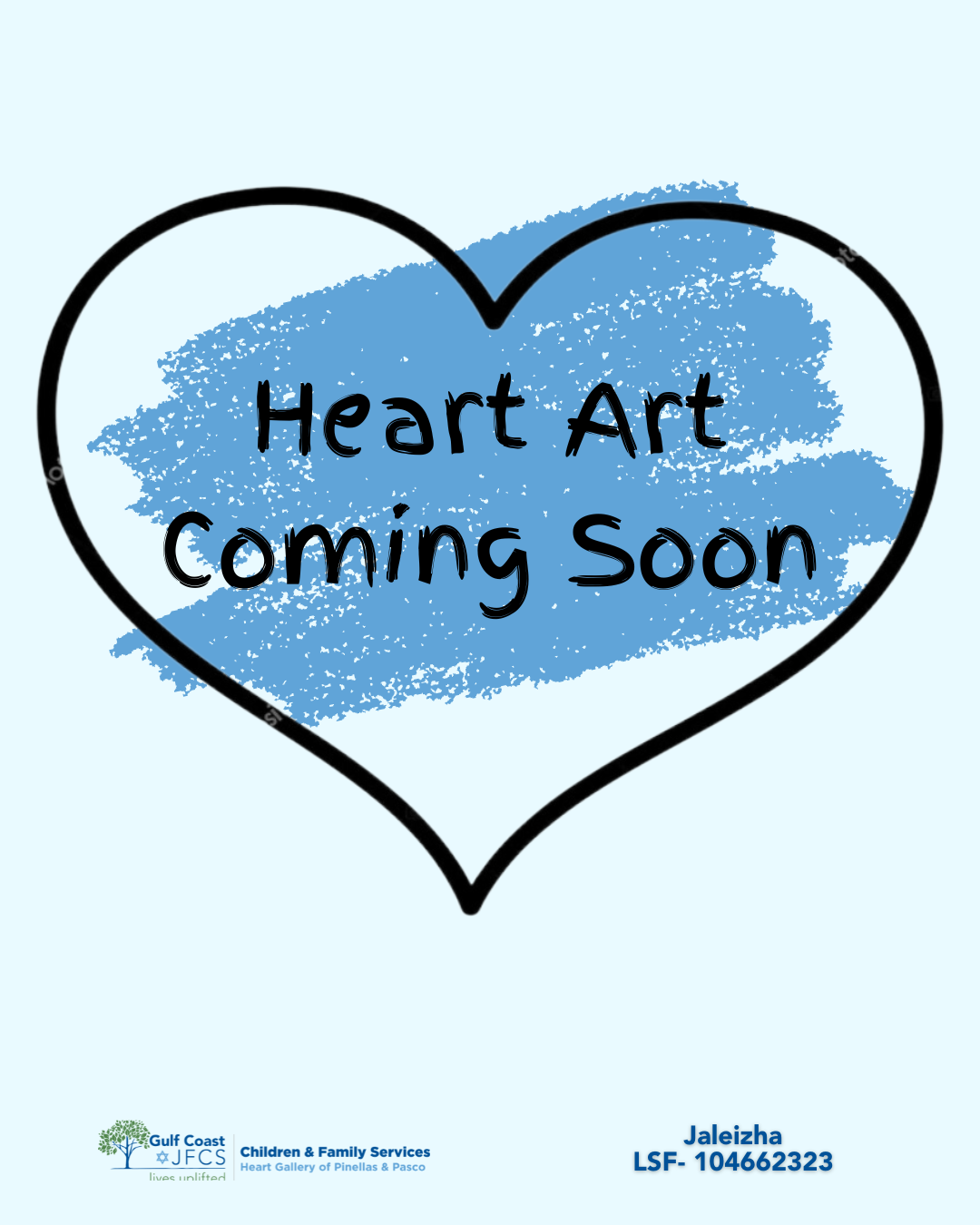 Pinellas-Pasco Heart Gallery logo, "A Program of Gulf Coast JFCS"